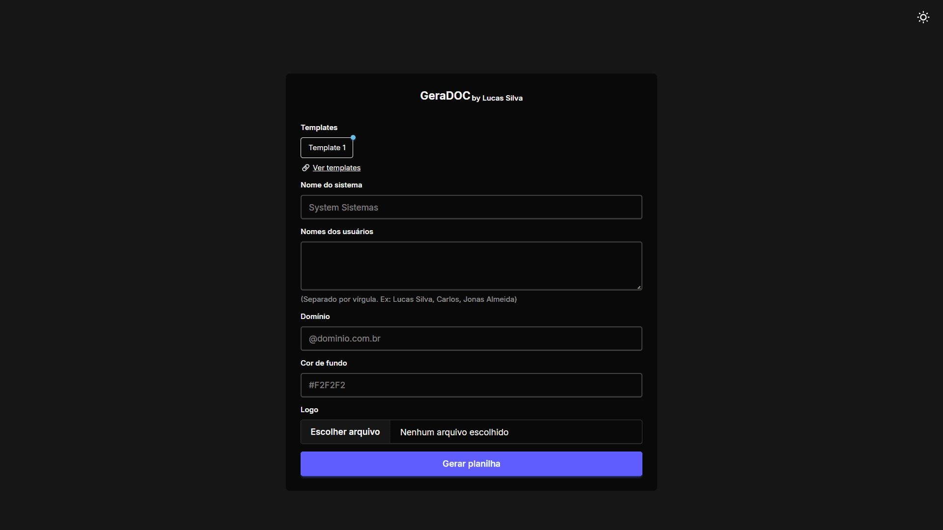 Screenshot do projeto GeraDOC